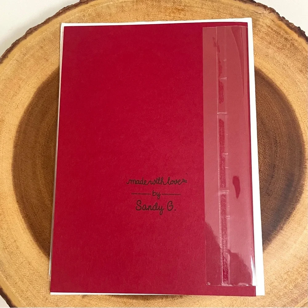 3/$15 Handmade Festive Fireplace Holiday Card and Envelope